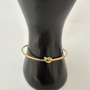 Gold Knot Bangle Bracelet